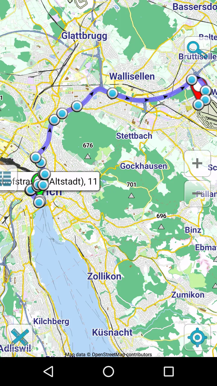 Map of Zurich offline | Indus Appstore | Screenshot