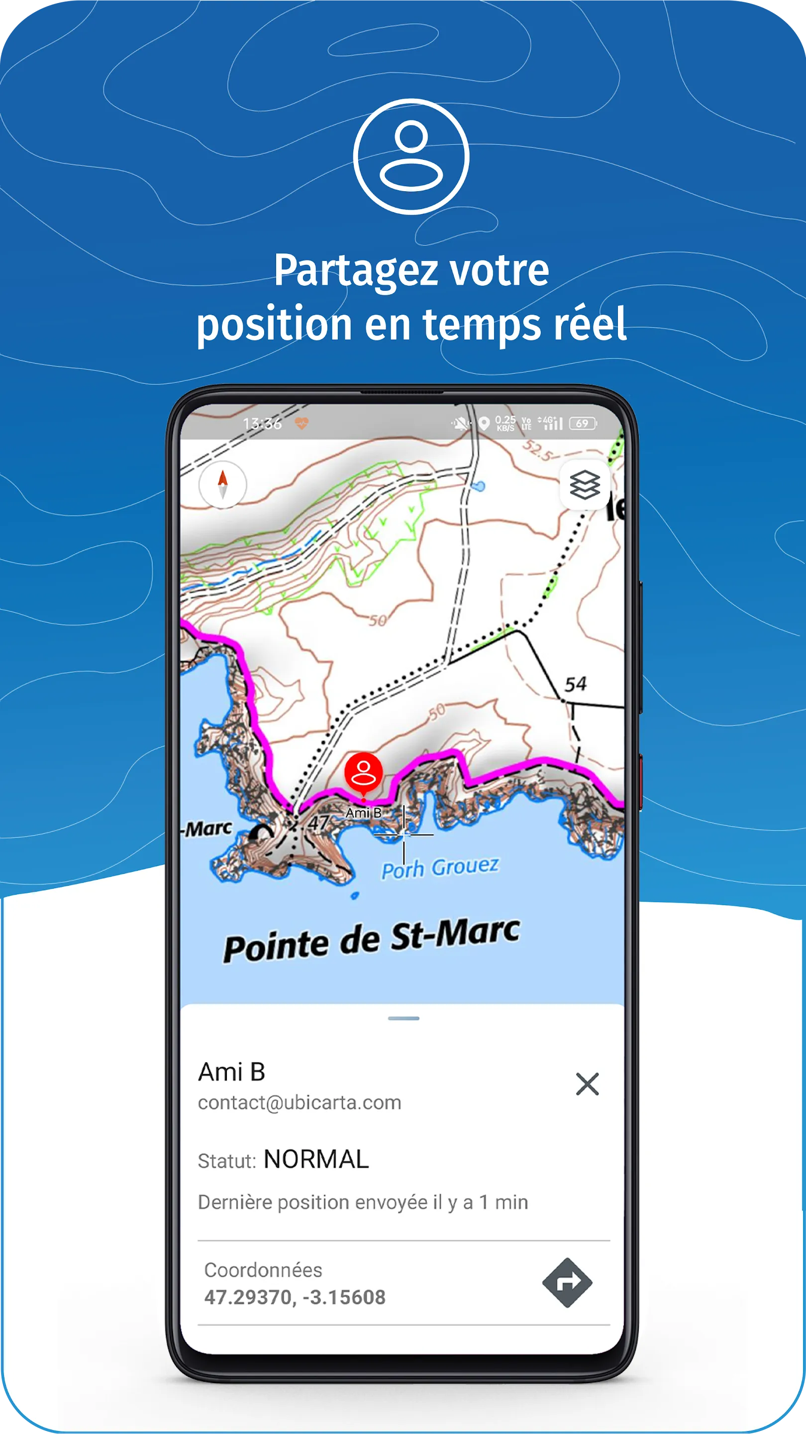 IGNrando' – France hiking maps | Indus Appstore | Screenshot