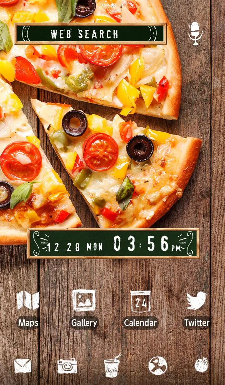 Stylish wallpaper-Pizza Time!- | Indus Appstore | Screenshot