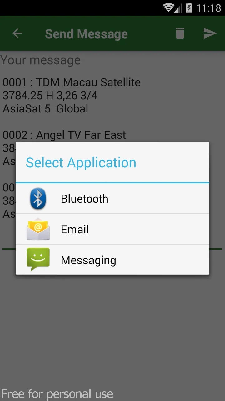 AsiaSat Frequency List | Indus Appstore | Screenshot