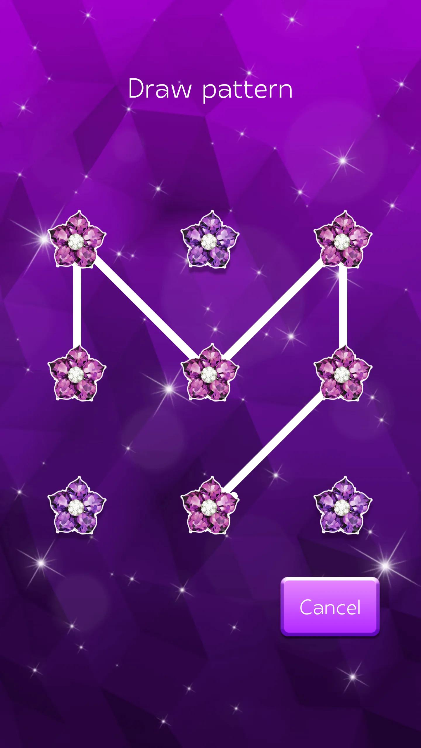 Purple Diamond Flower Zipper | Indus Appstore | Screenshot