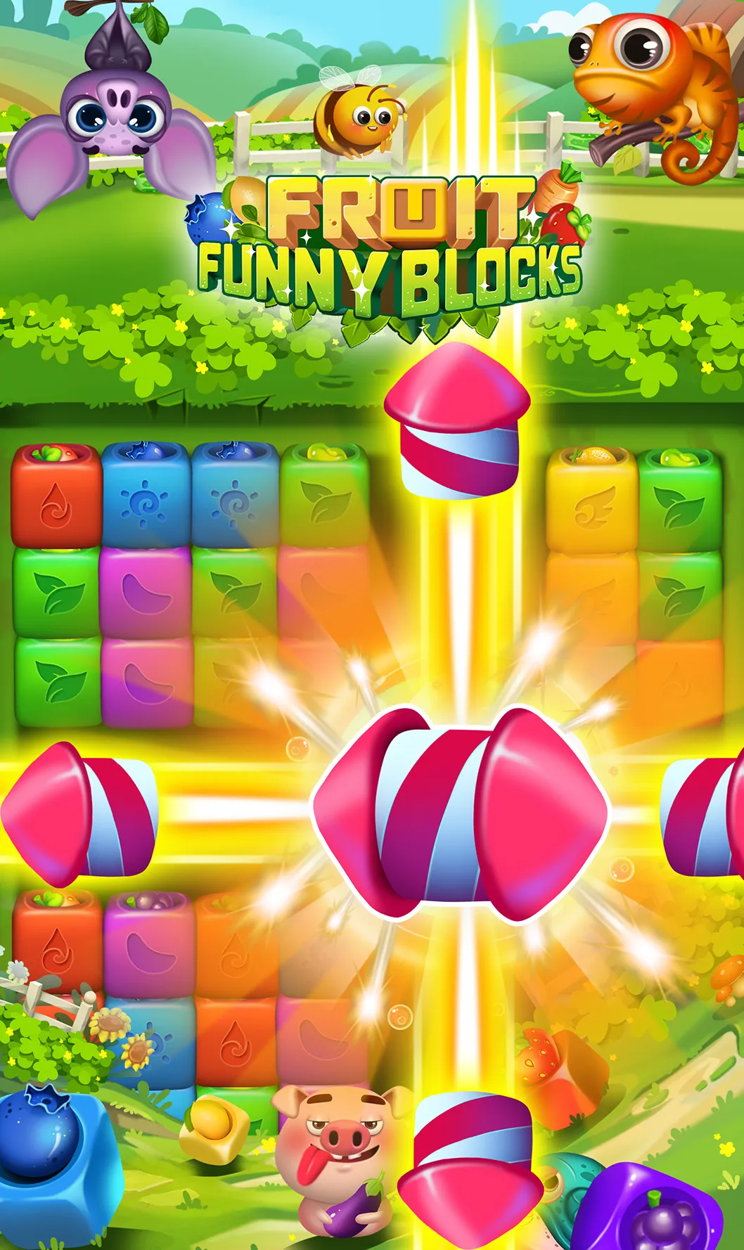 Fruit Funny Blocks: farm cubes | Indus Appstore | Screenshot