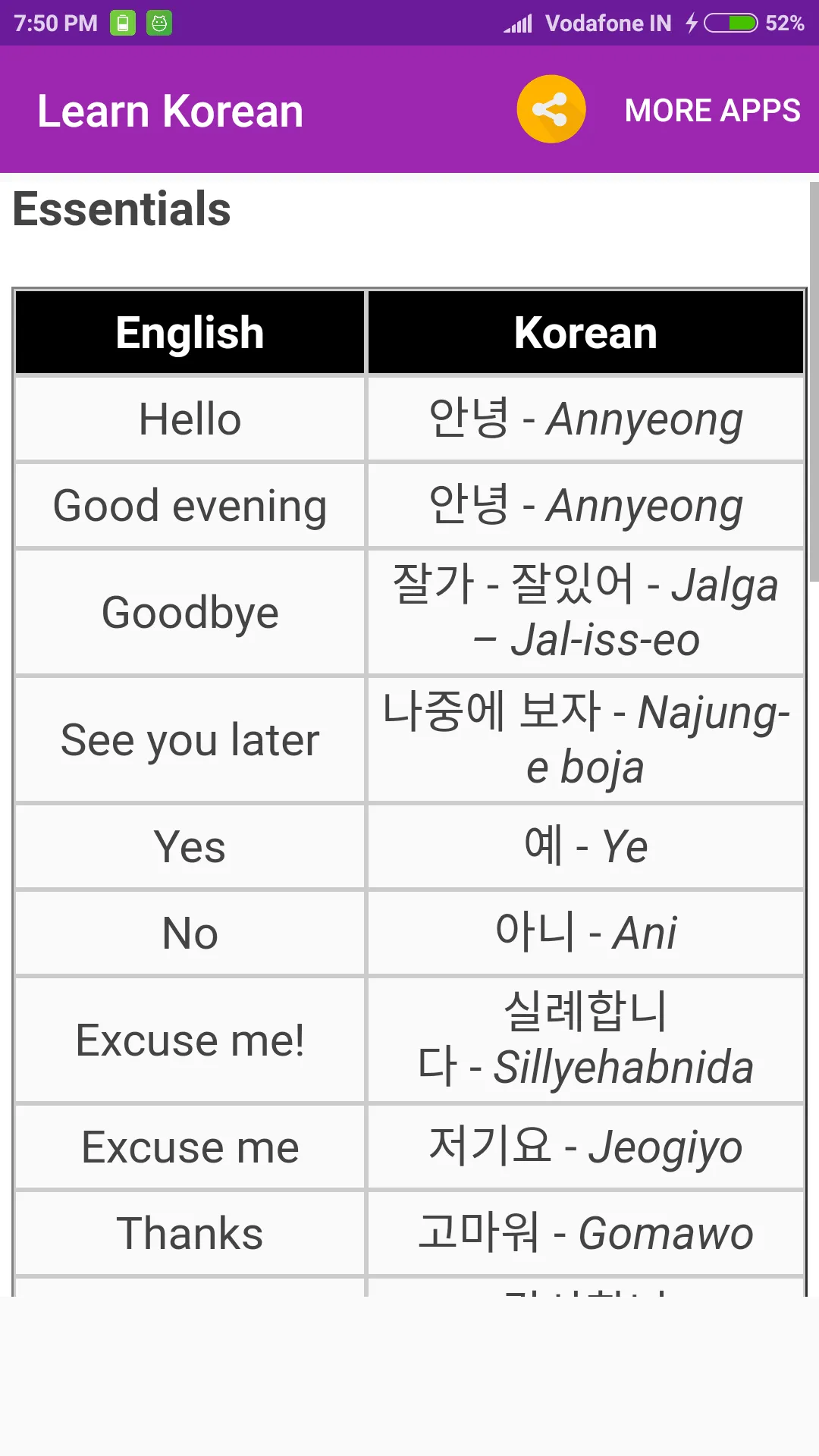 Learn Korean | Indus Appstore | Screenshot