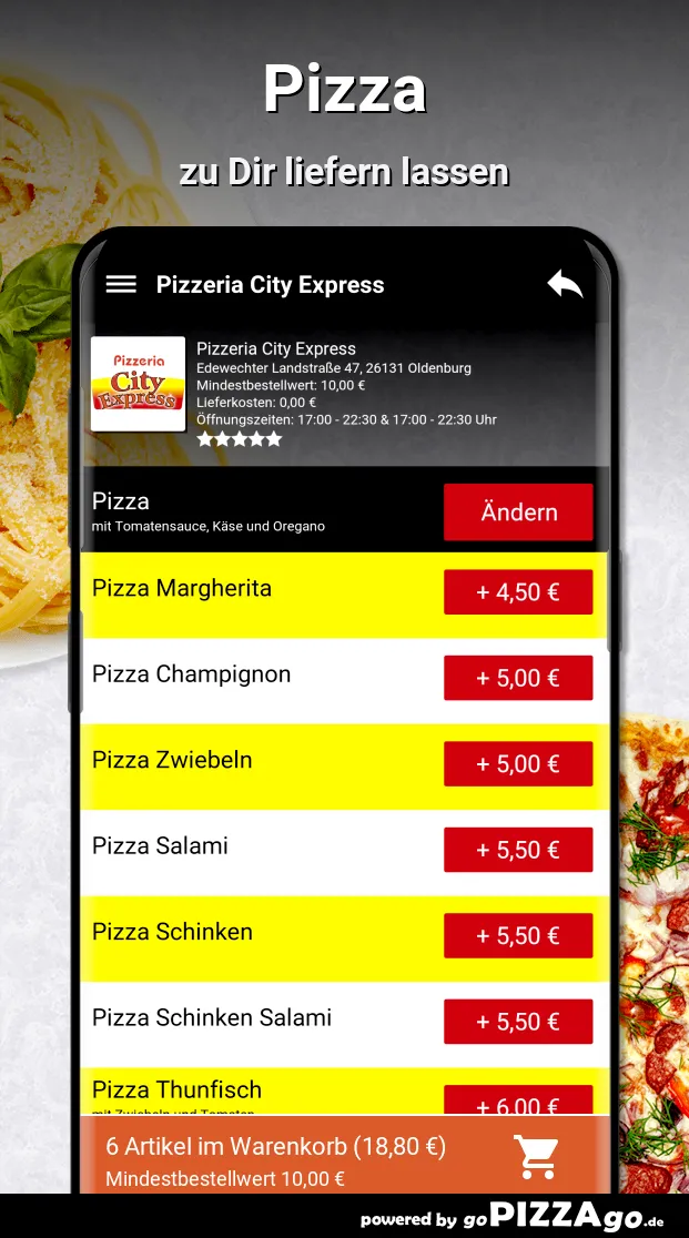 Pizzeria City Express Oldenbur | Indus Appstore | Screenshot