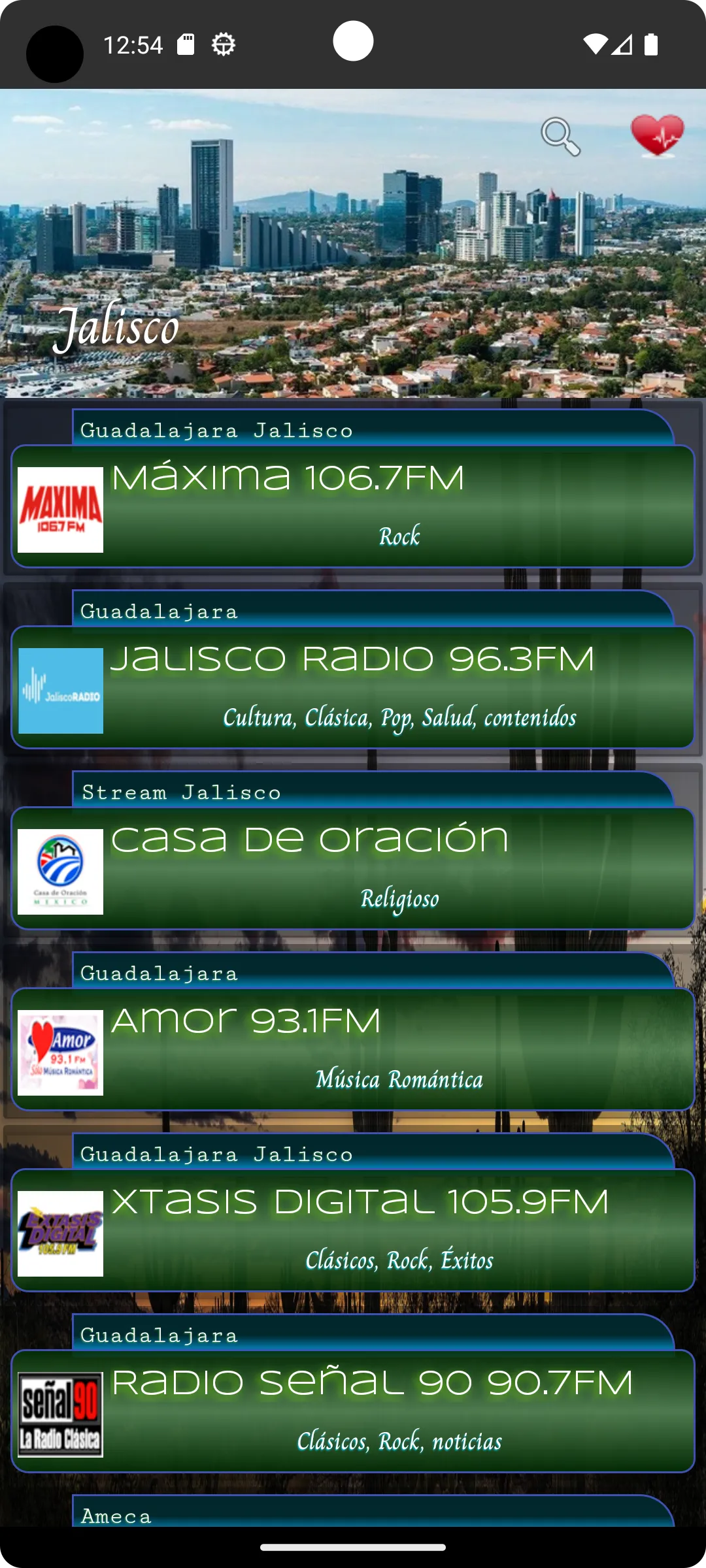 Radio Mexico hundreds of radio | Indus Appstore | Screenshot