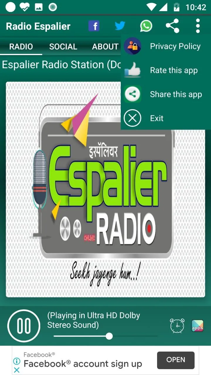 Radio Espalier | Indus Appstore | Screenshot