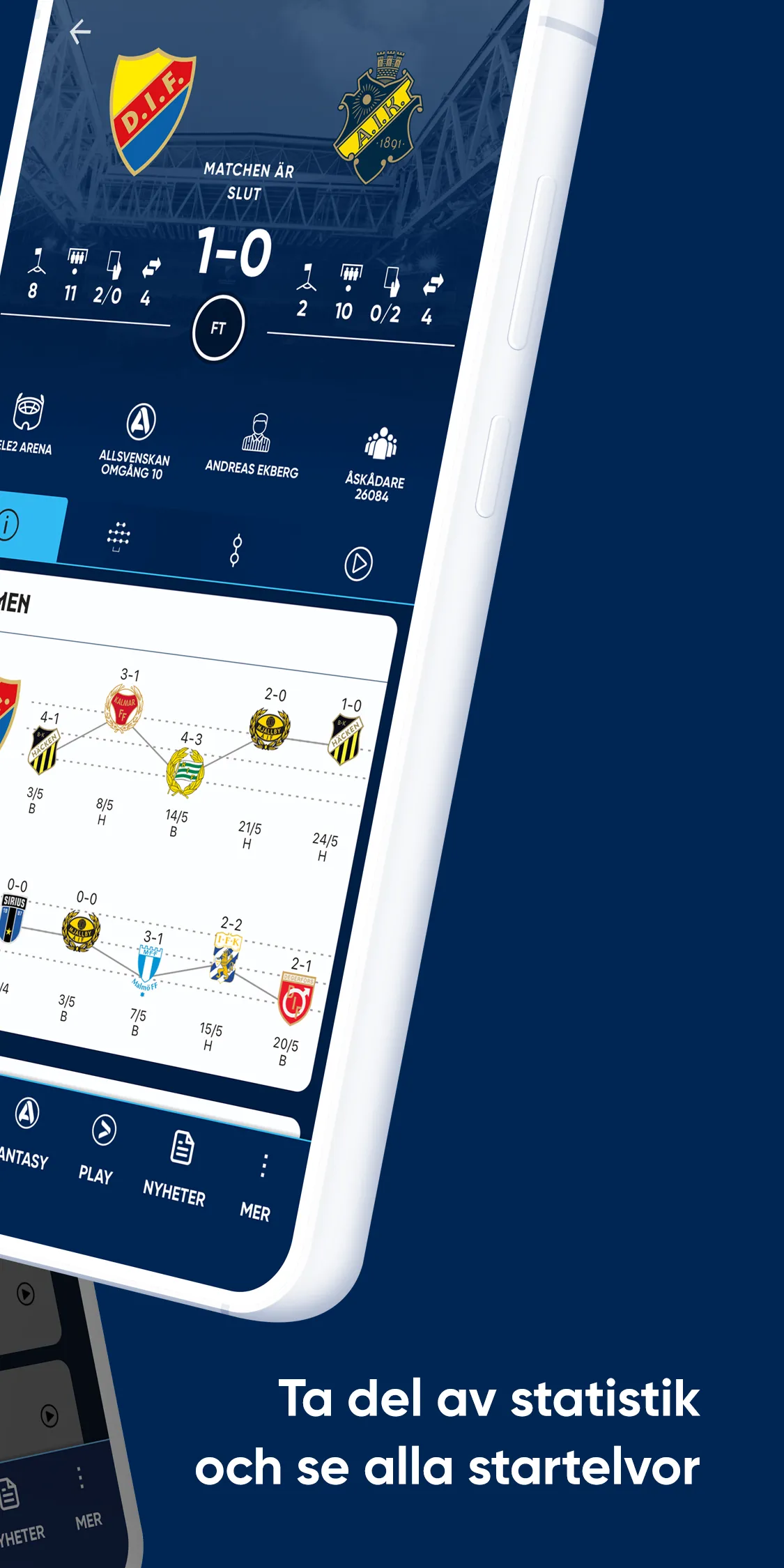 DIF Fotboll Live | Indus Appstore | Screenshot