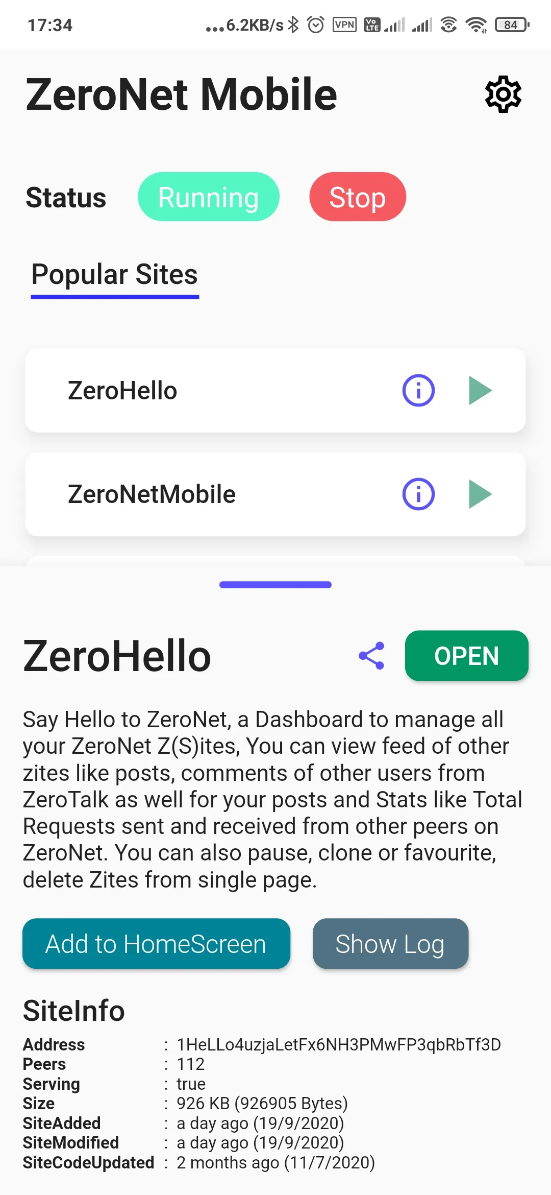 ZeroNetX Web3.0 Peer2PeerSites | Indus Appstore | Screenshot