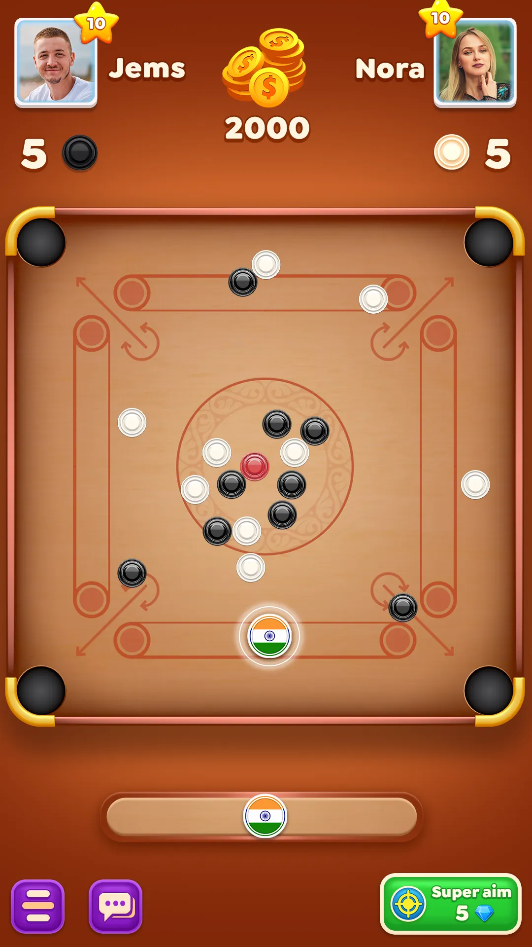 Carrom Cricket: Disc Pool Game | Indus Appstore | Screenshot