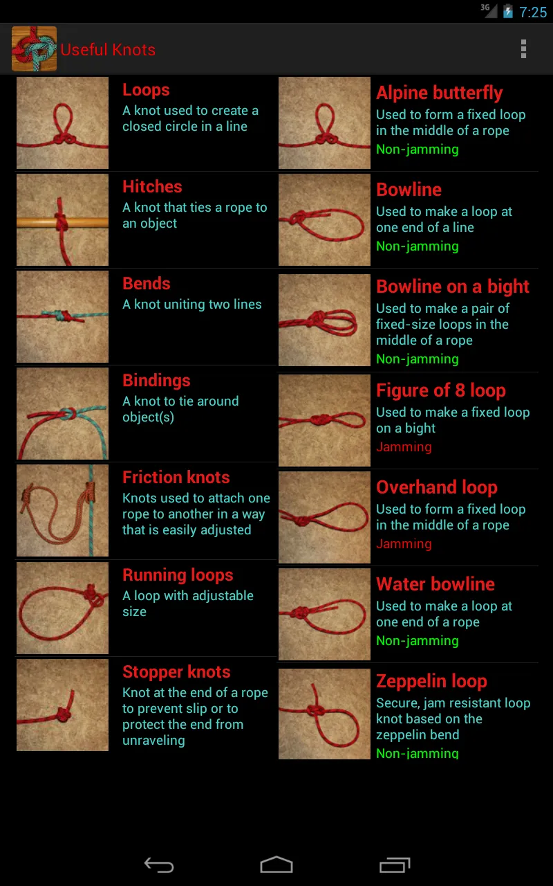 Useful Knots - Tying Guide | Indus Appstore | Screenshot