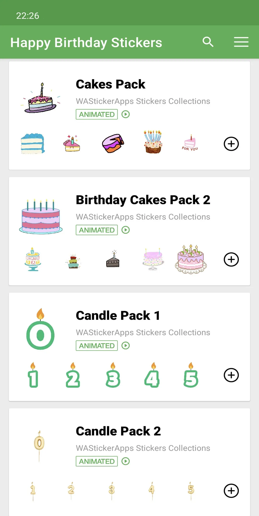 WASticker Happy Birthday WA | Indus Appstore | Screenshot