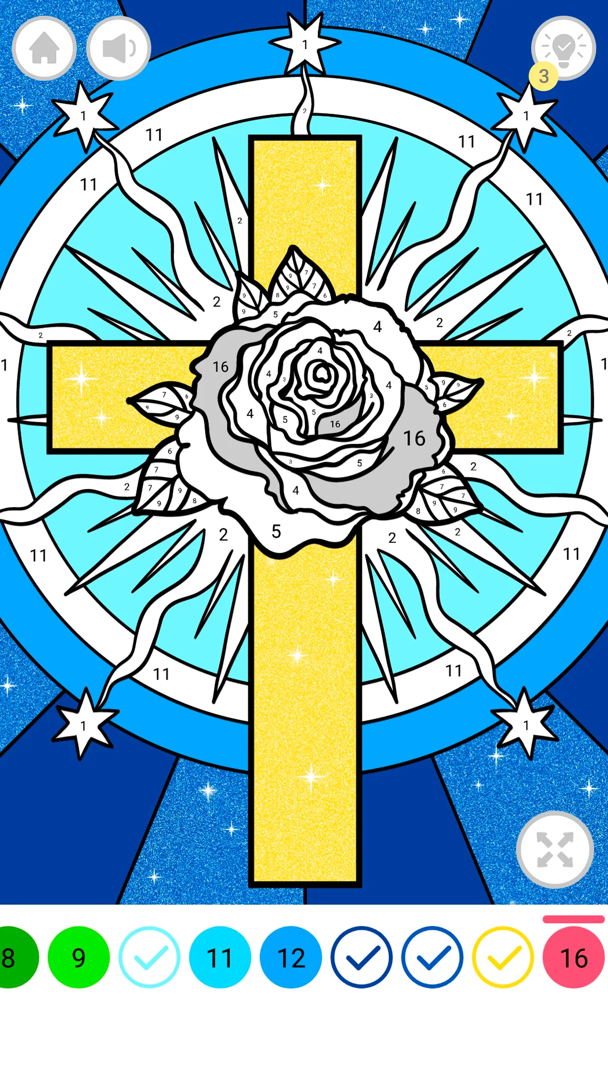 Bible Coloring Book by Number | Indus Appstore | Screenshot