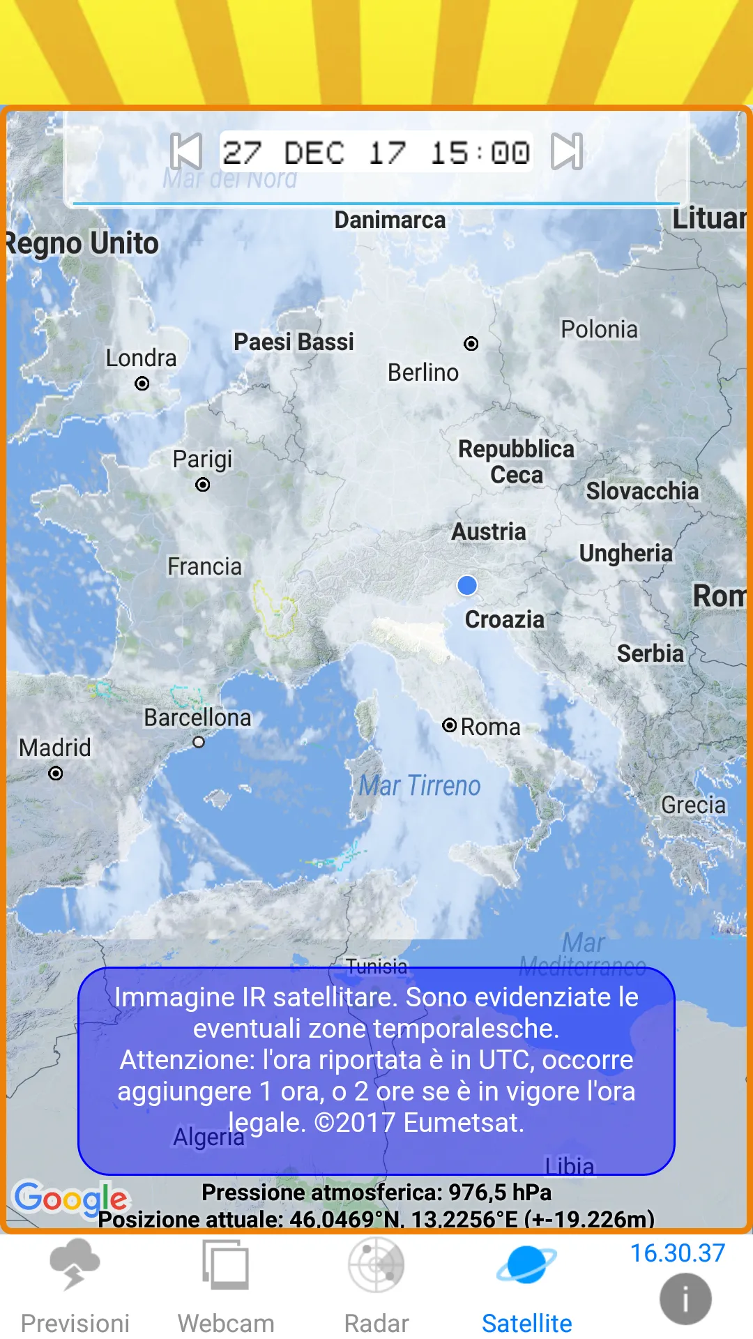 METEO EMILIA ROMAGNA | Indus Appstore | Screenshot