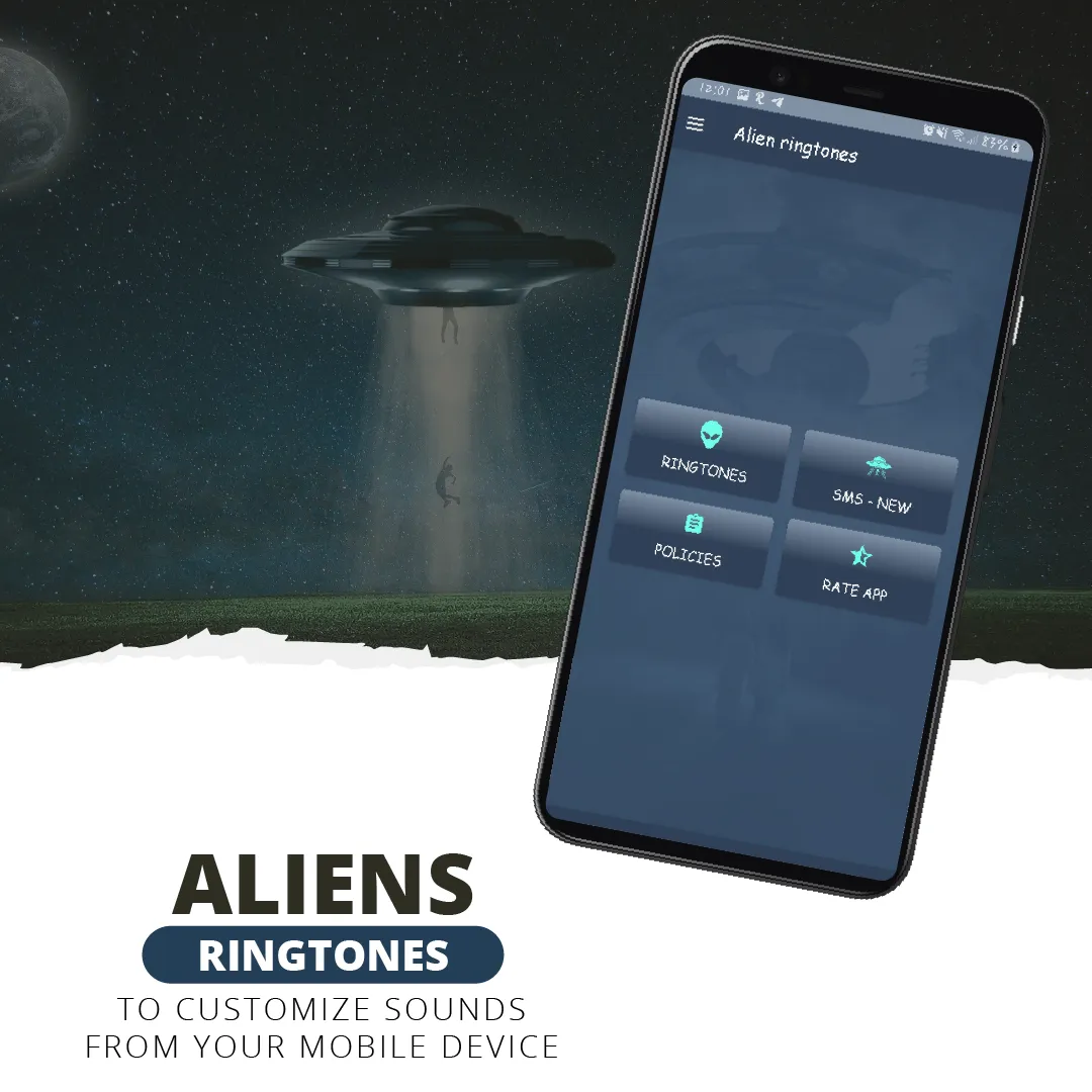 Alien ringtones, alien sounds | Indus Appstore | Screenshot