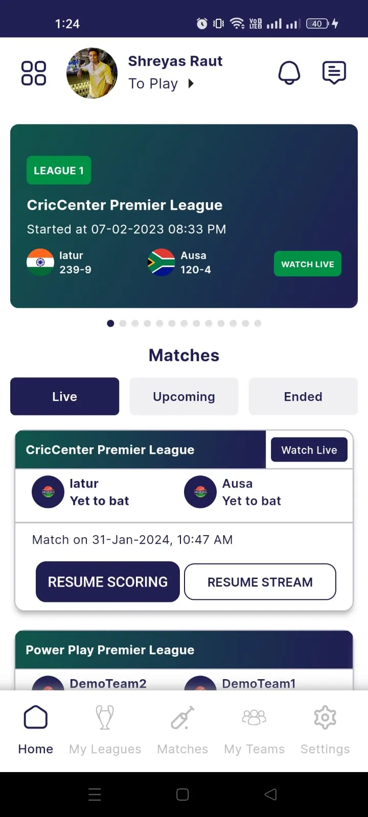 CricCenter | Indus Appstore | Screenshot