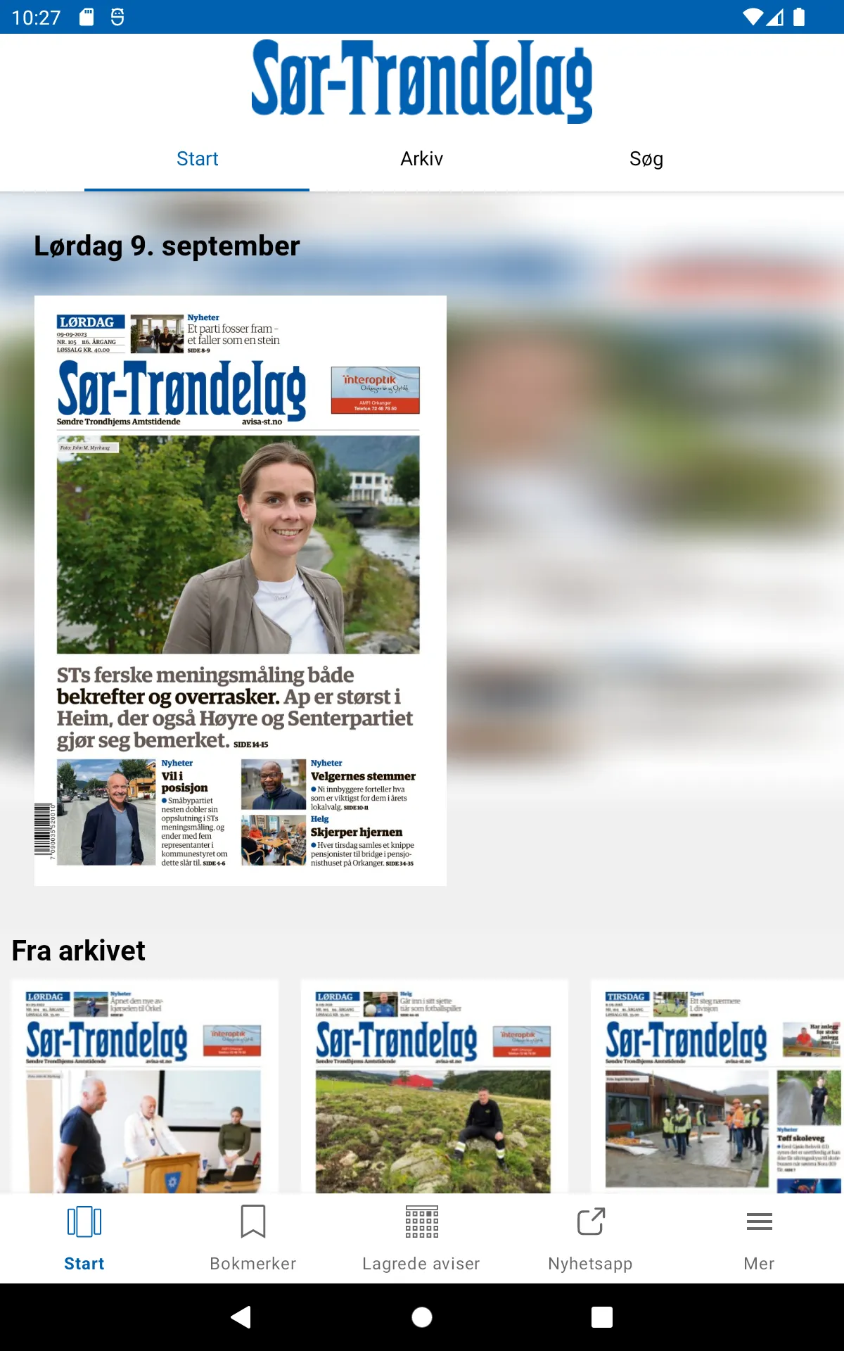 Avisa Sør-Trøndelag eAvis | Indus Appstore | Screenshot