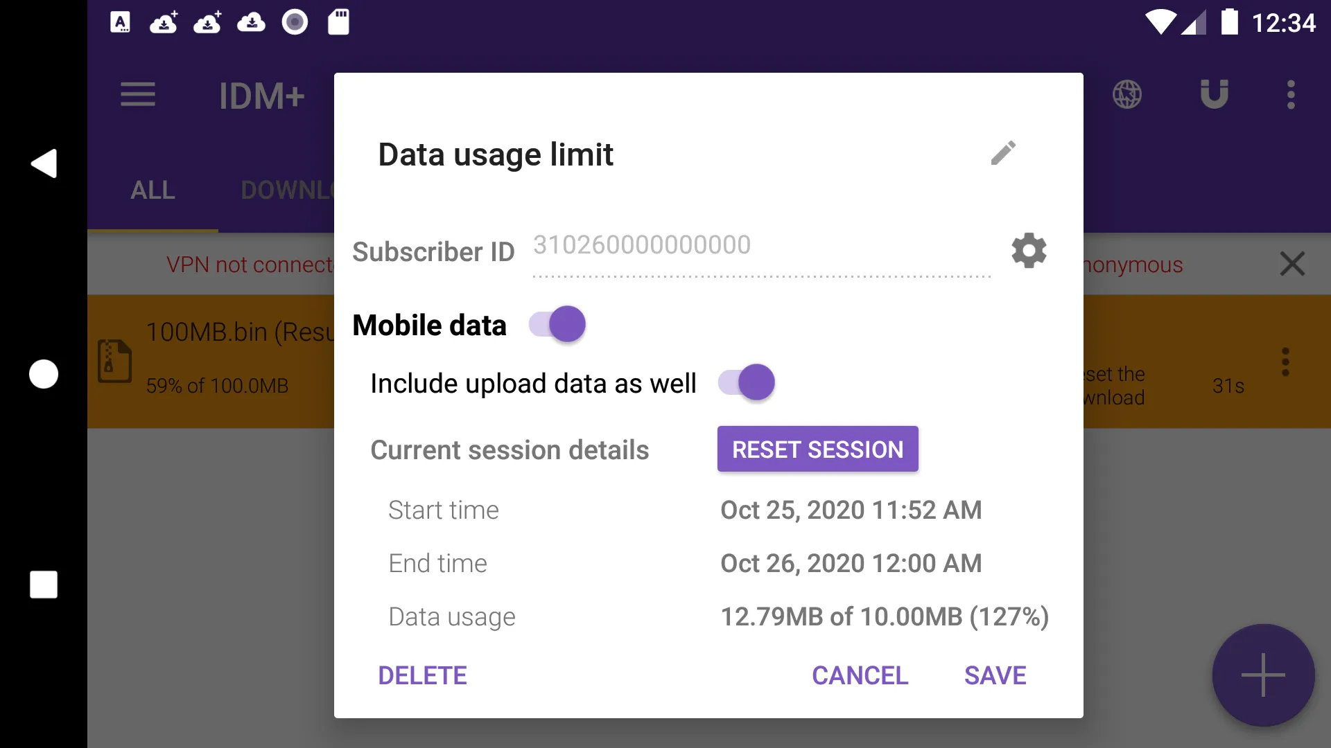 1DM Mobile data usage limit pl | Indus Appstore | Screenshot