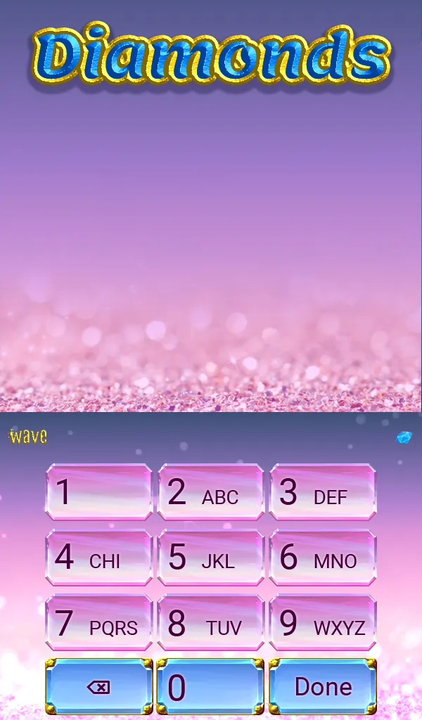 Diamonds Live Wallpaper Theme | Indus Appstore | Screenshot