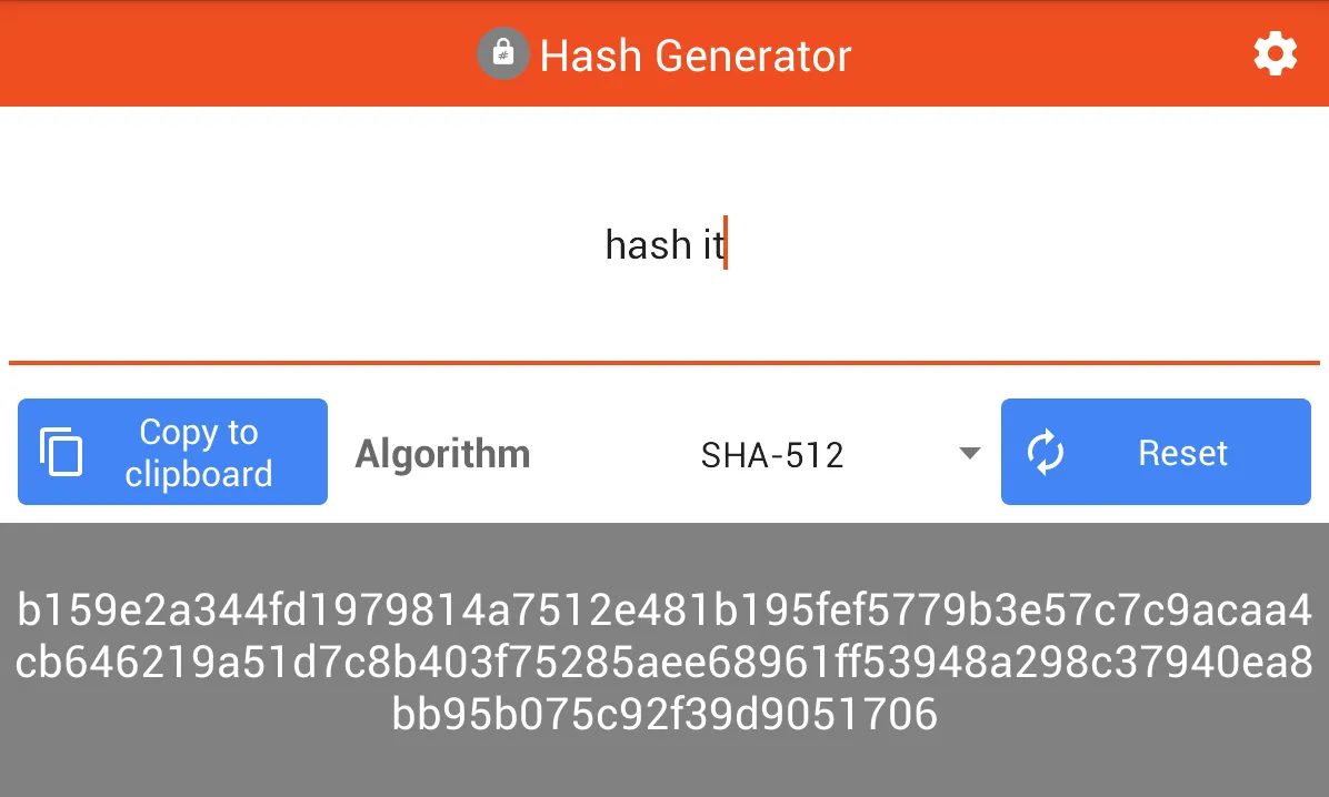 Hash Generator | Indus Appstore | Screenshot