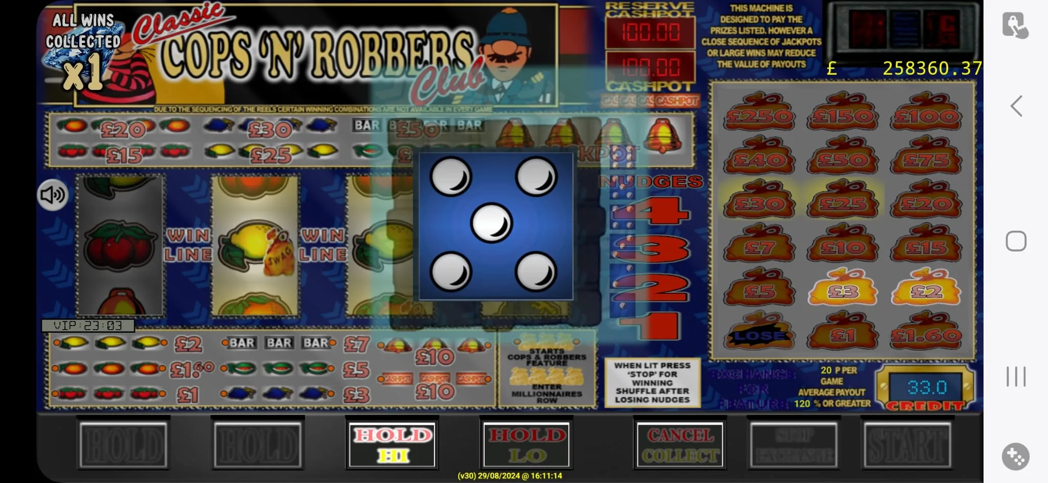 Club Cops N Robbers Slot | Indus Appstore | Screenshot