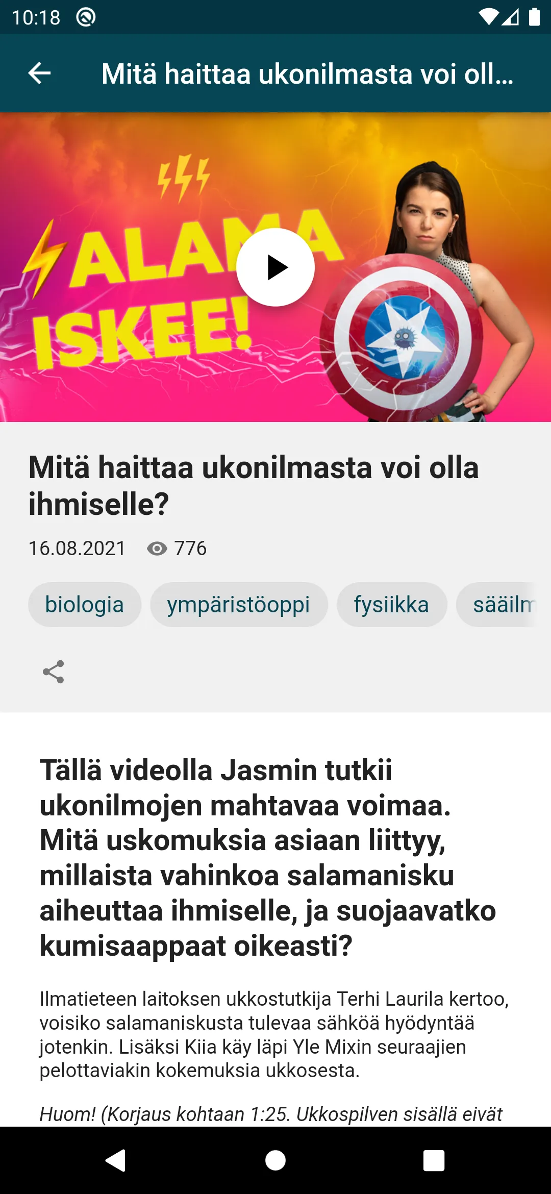 Yle Triplet | Indus Appstore | Screenshot