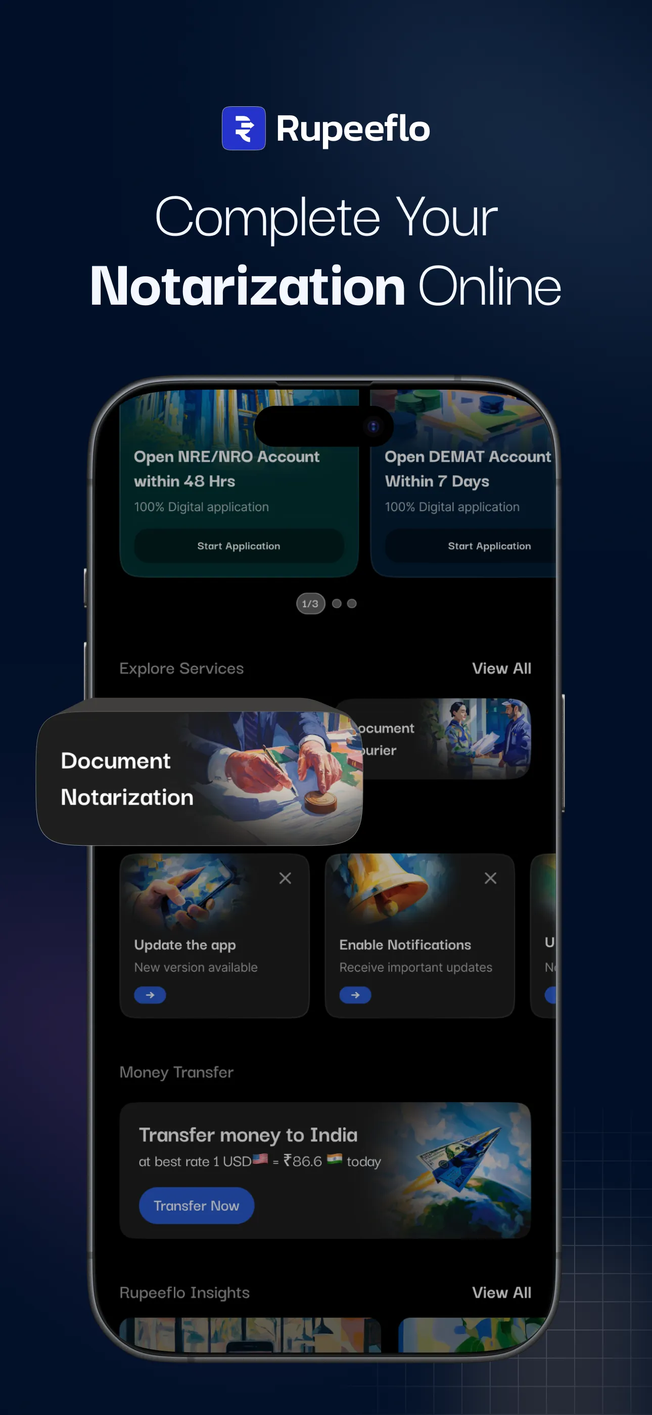 Rupeeflo - NRI Wealth App | Indus Appstore | Screenshot