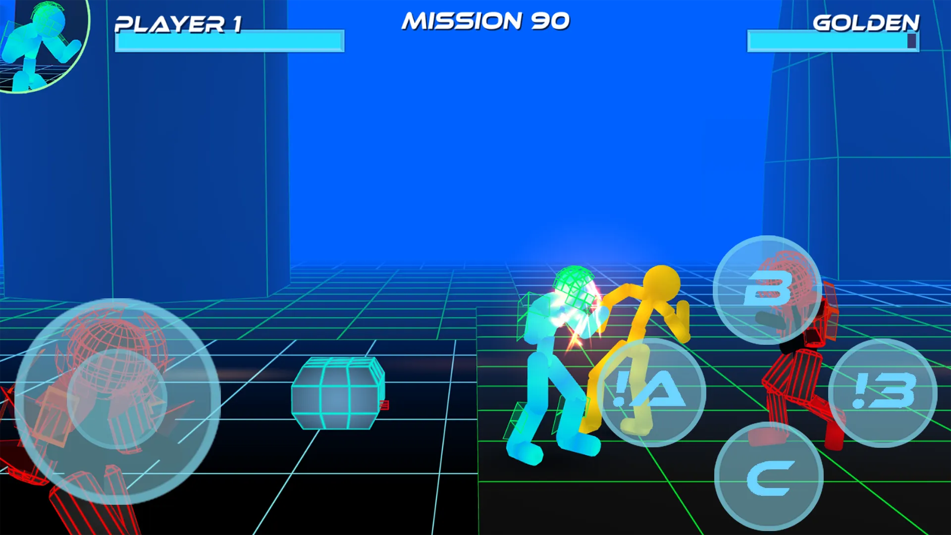 Stickman Neon Street Fighting | Indus Appstore | Screenshot