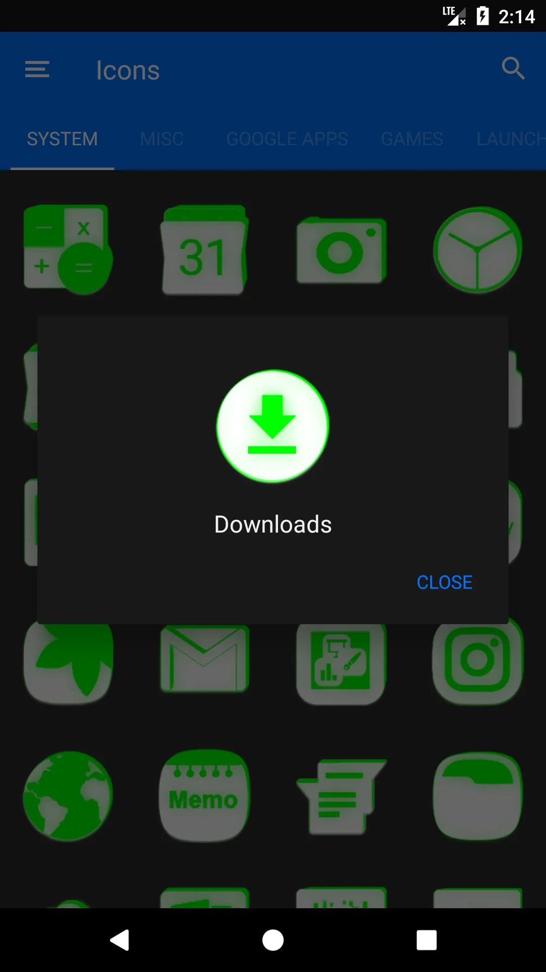 Inverted White Green Icon Pack | Indus Appstore | Screenshot