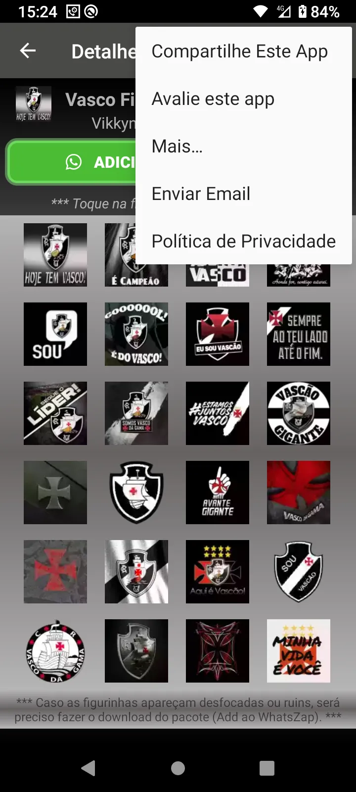 Figurinhas do Vasco | Indus Appstore | Screenshot