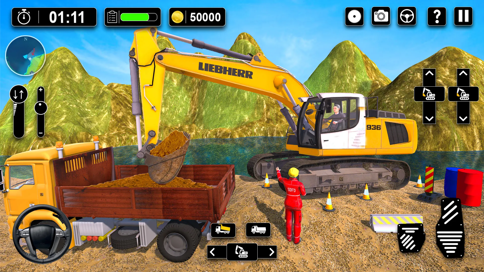 Heavy Sand Excavator 3D Sim | Indus Appstore | Screenshot