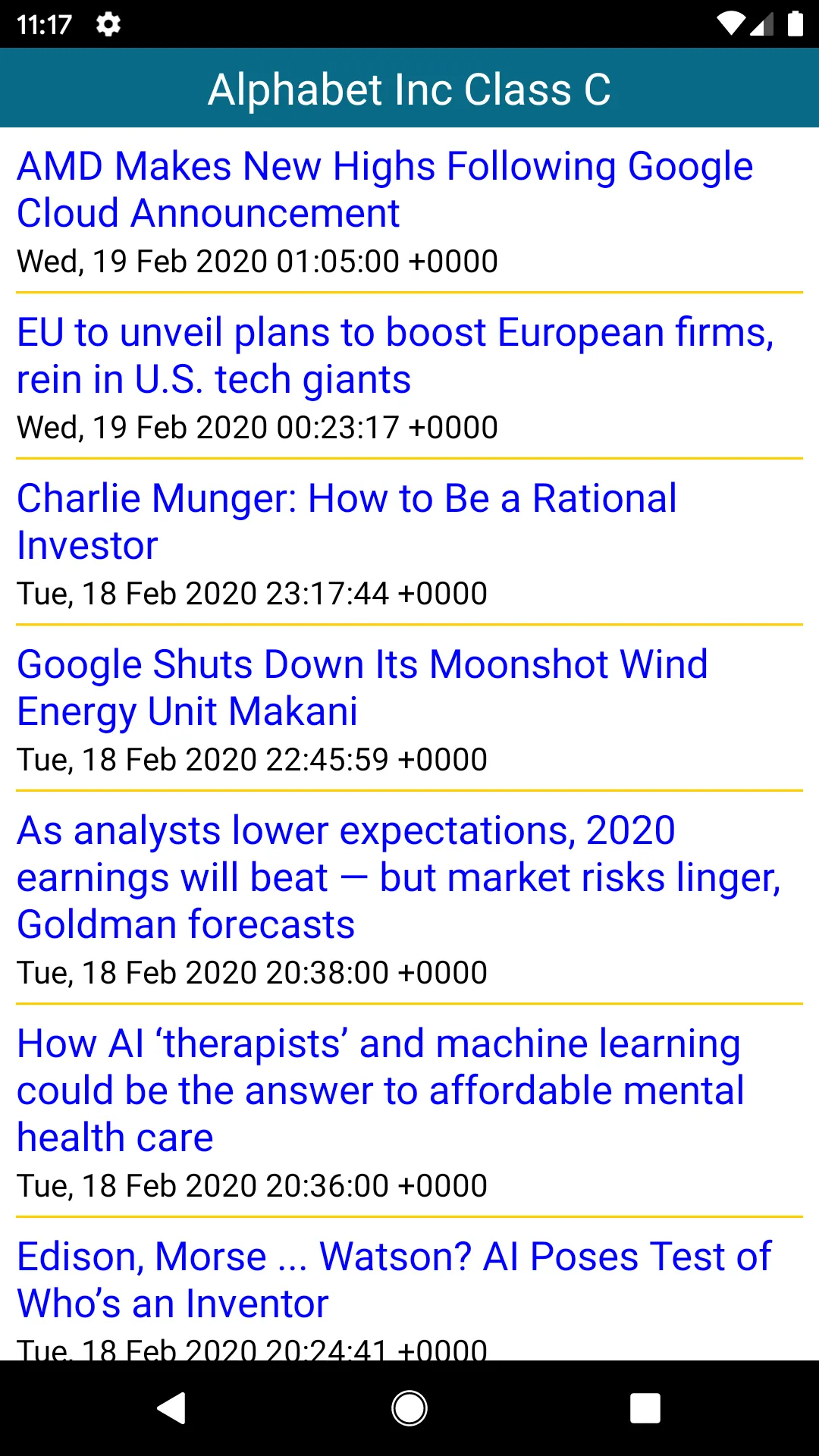 World Stocks, Live Stock Quote | Indus Appstore | Screenshot