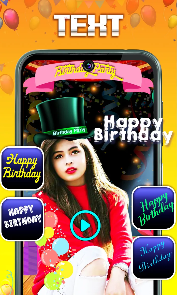 Birthday Videomaker with music | Indus Appstore | Screenshot