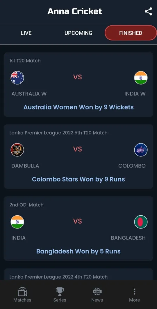 Anna Cricket Live Line | Indus Appstore | Screenshot