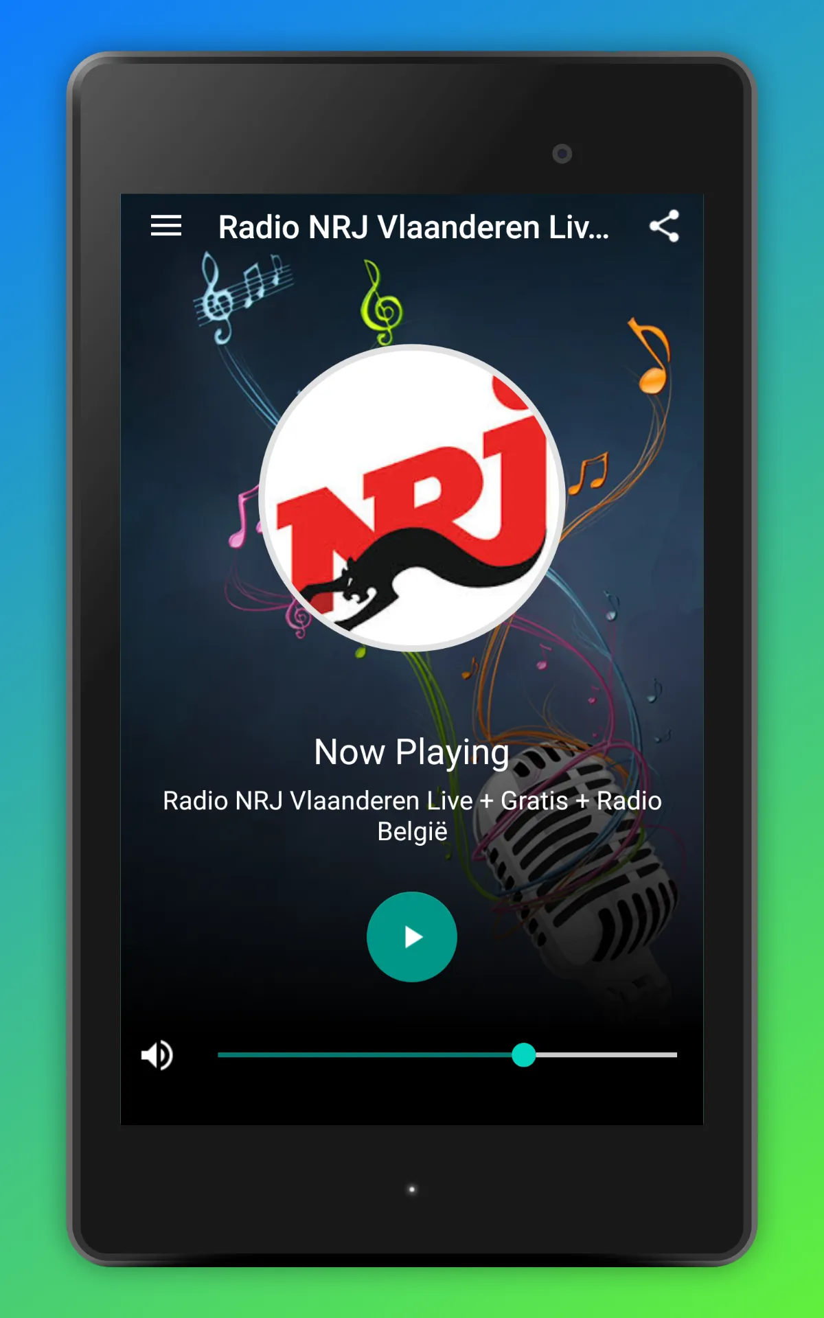 Radio NRJ Vlaanderen App BE FM | Indus Appstore | Screenshot