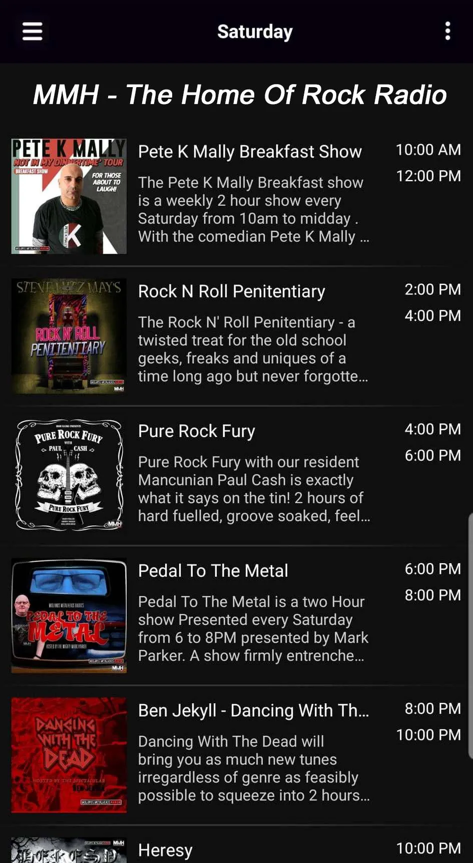 MMH - The Home Of Rock Radio | Indus Appstore | Screenshot