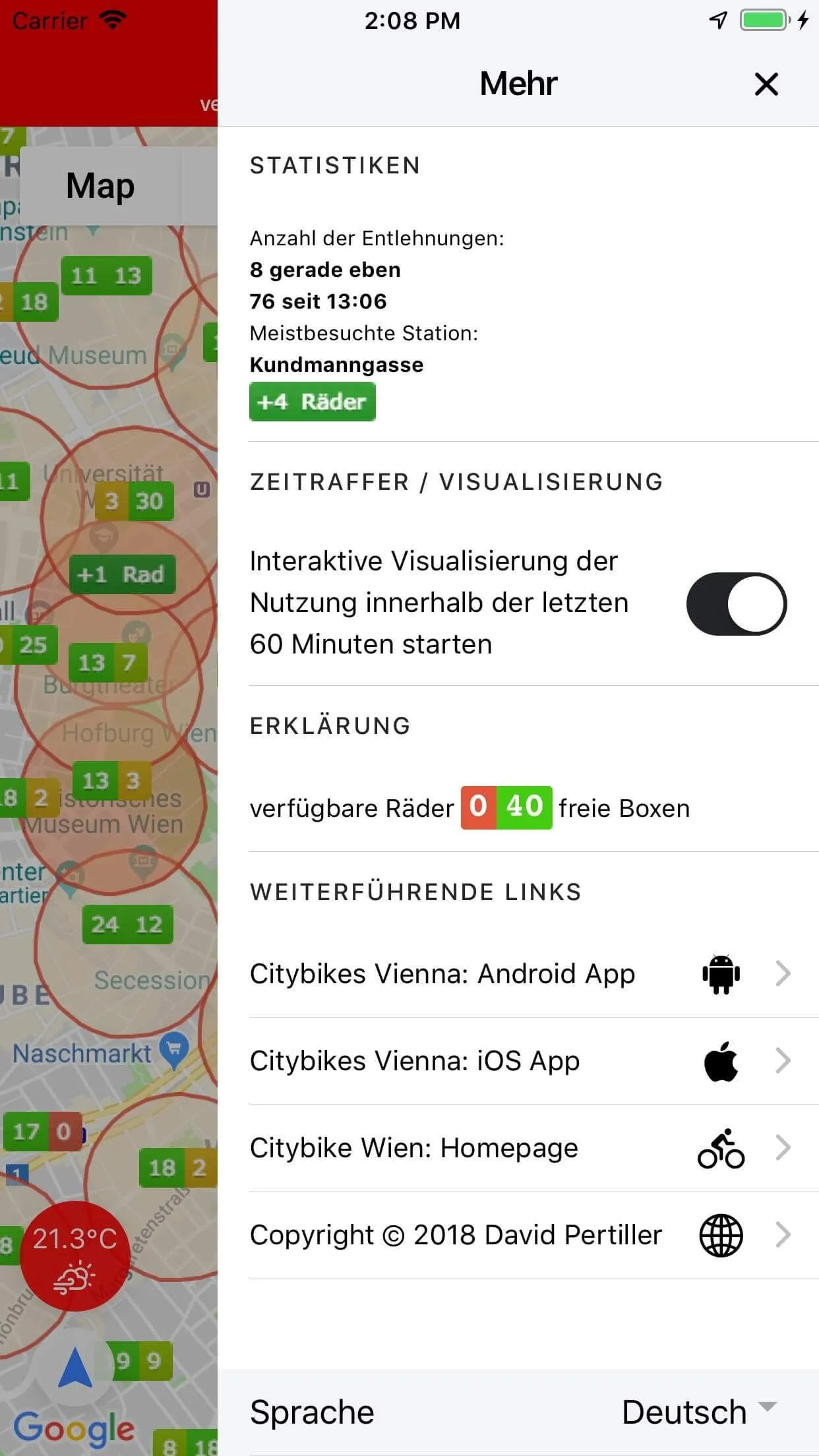 Citybikes Vienna | Indus Appstore | Screenshot