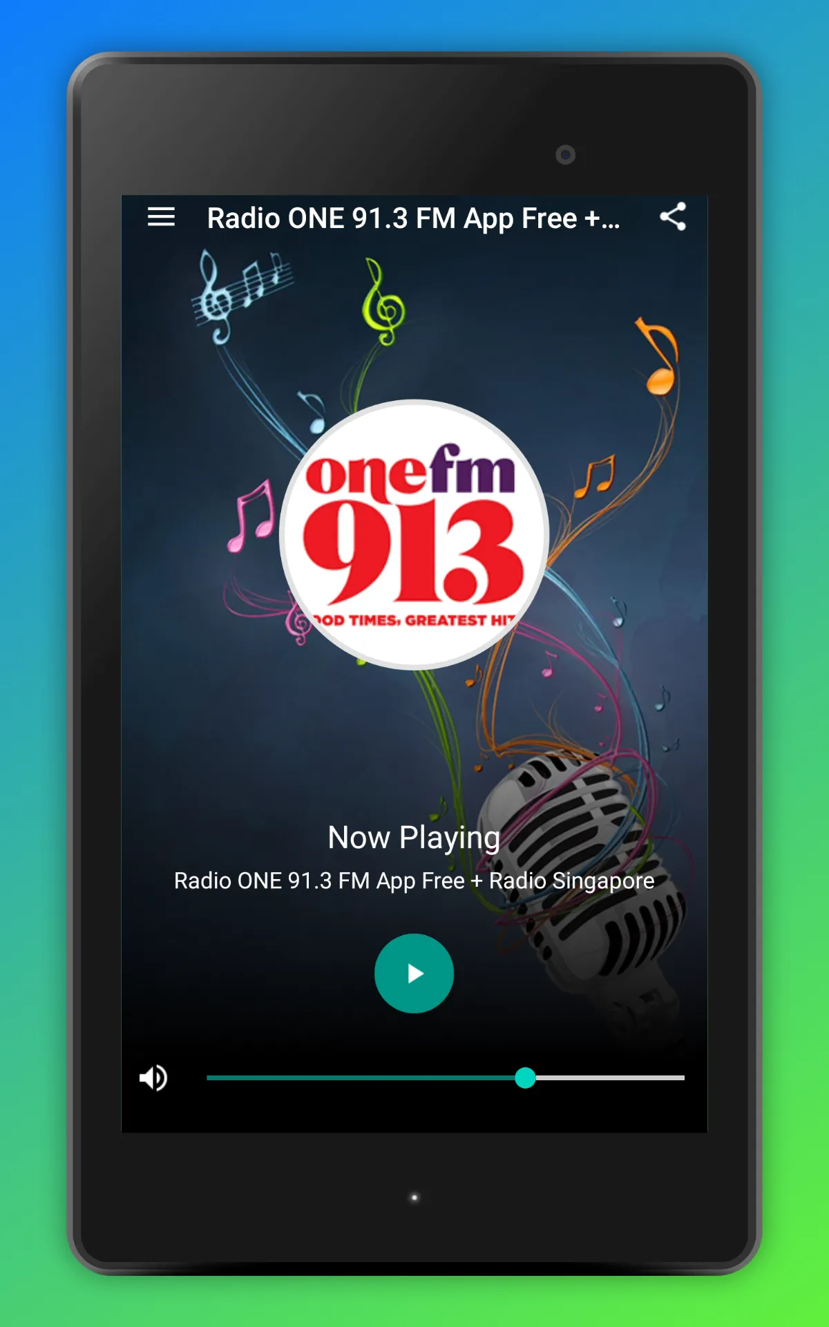 ONE FM 91.3 Radio Singapore SG | Indus Appstore | Screenshot