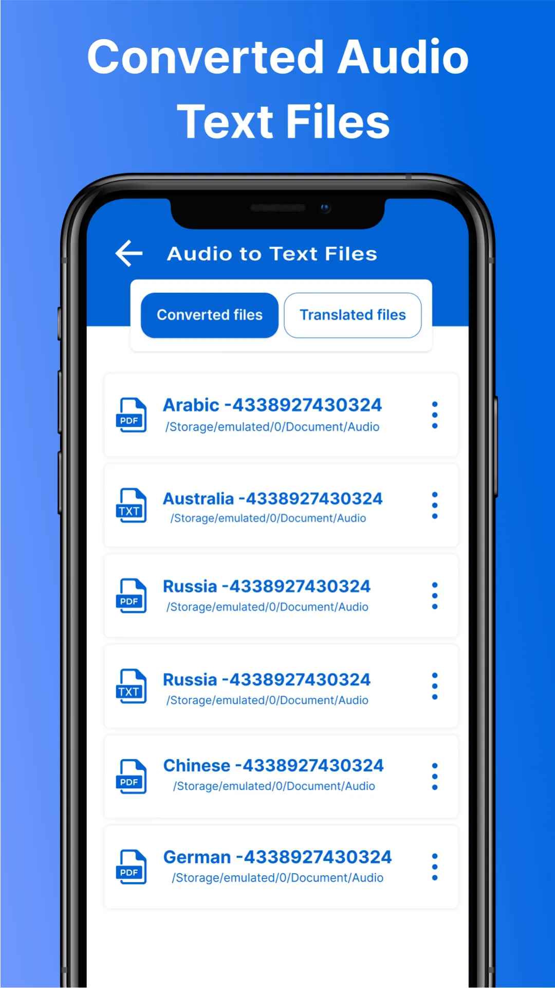 Audio to Text Converter | Indus Appstore | Screenshot