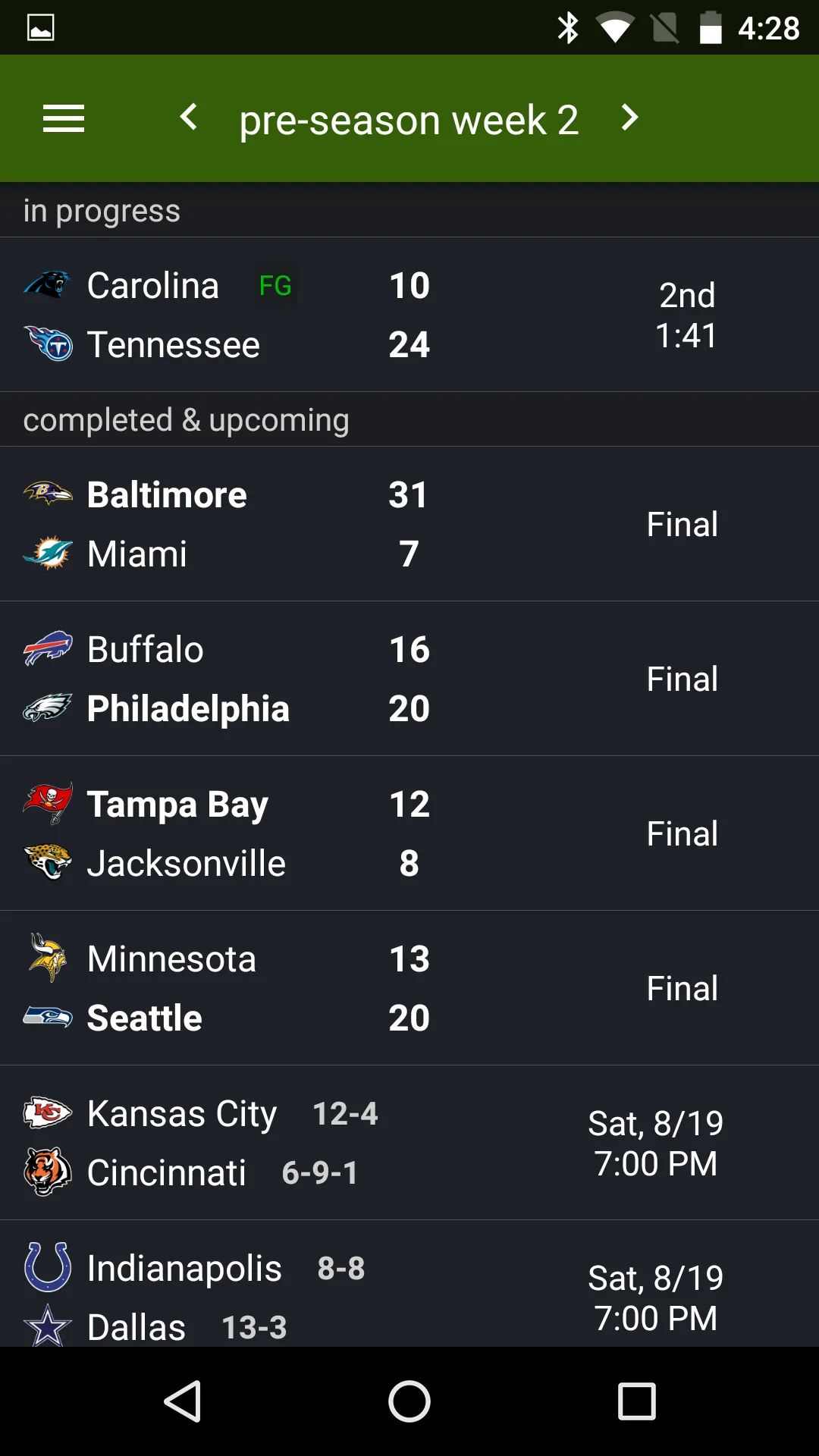 Sports Alerts - NFL edition | Indus Appstore | Screenshot