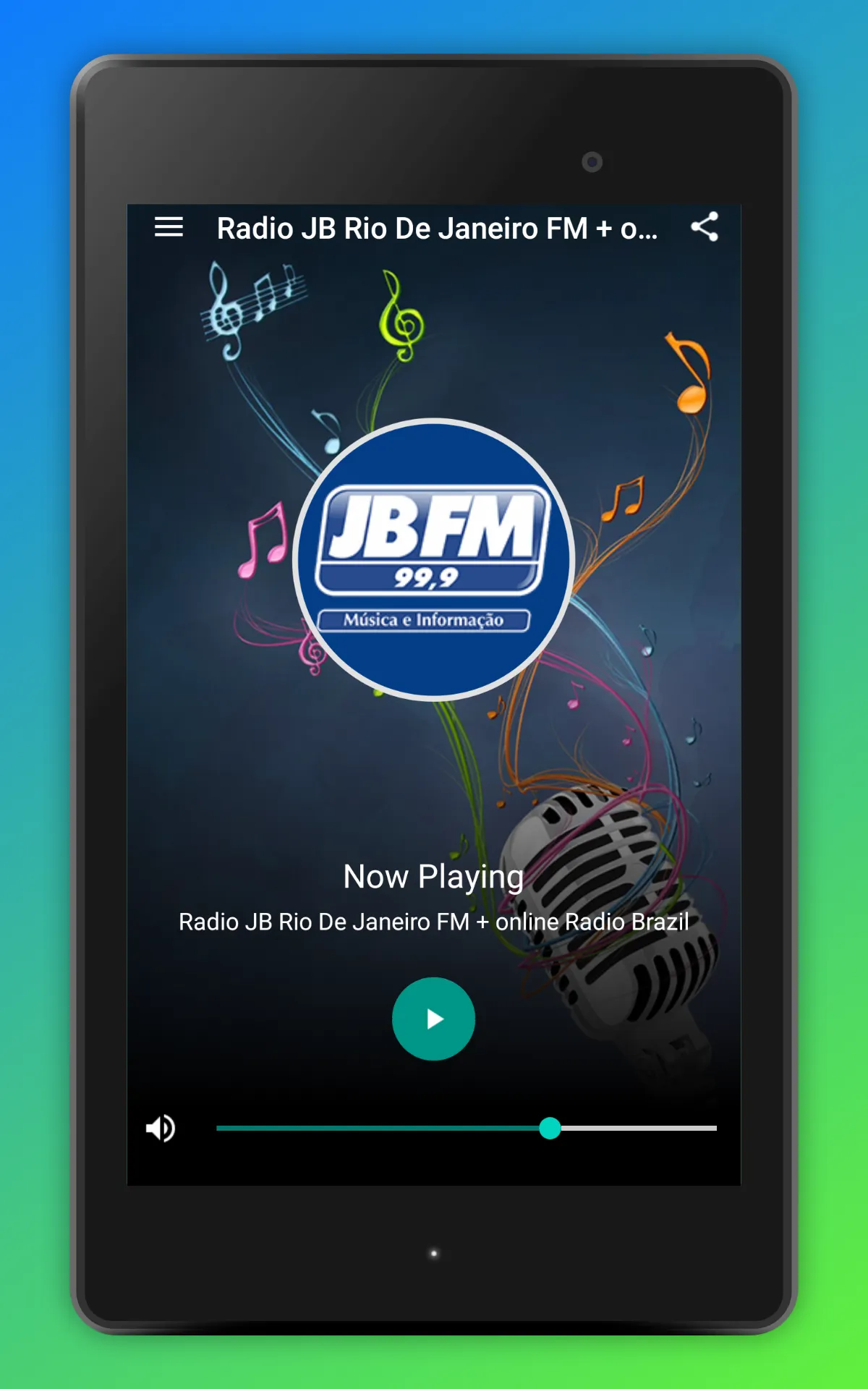 Radio JB FM 99.9 Rio de Janeir | Indus Appstore | Screenshot