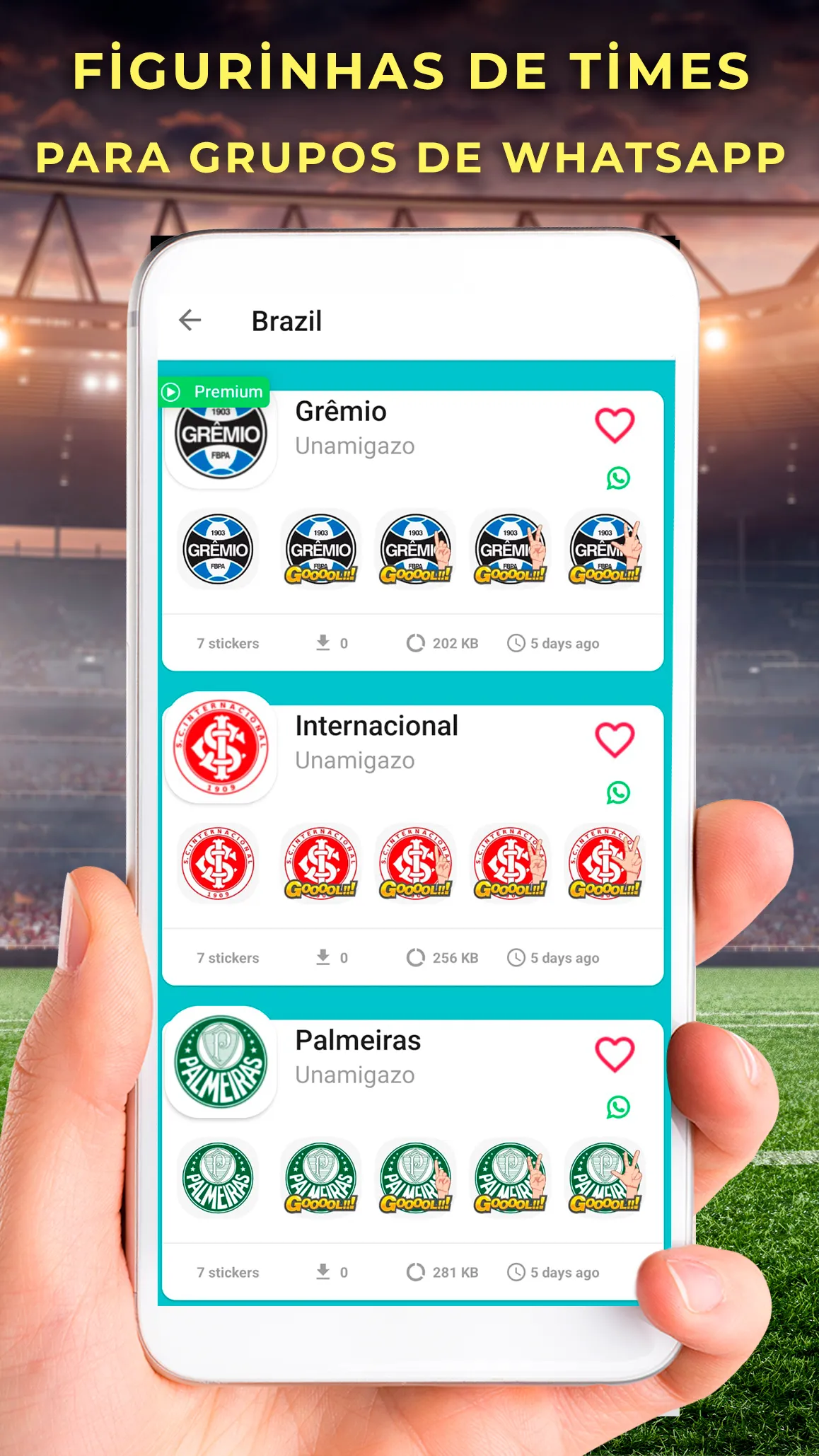 Figurinhas de times de futebol | Indus Appstore | Screenshot