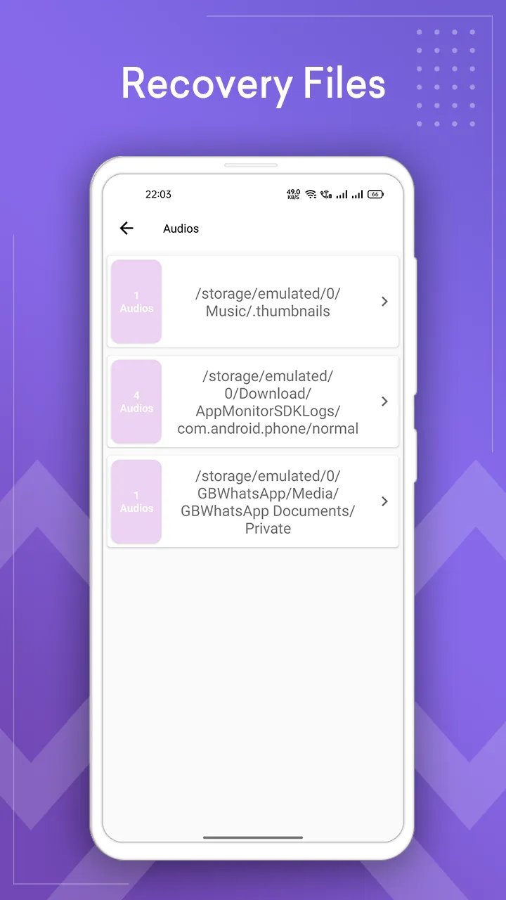 Deleted Audio Recovery App | Indus Appstore | Screenshot