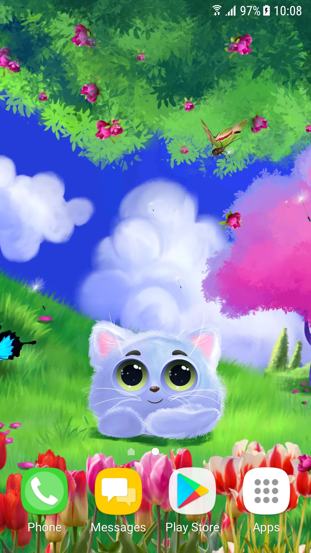 Animated Cat Live Wallpaper | Indus Appstore | Screenshot