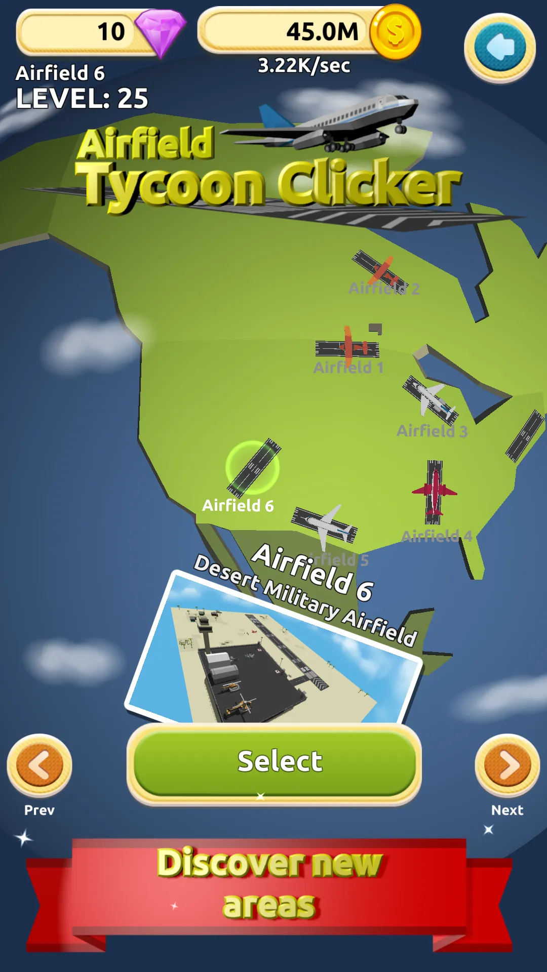 Airfield Tycoon Clicker Game | Indus Appstore | Screenshot