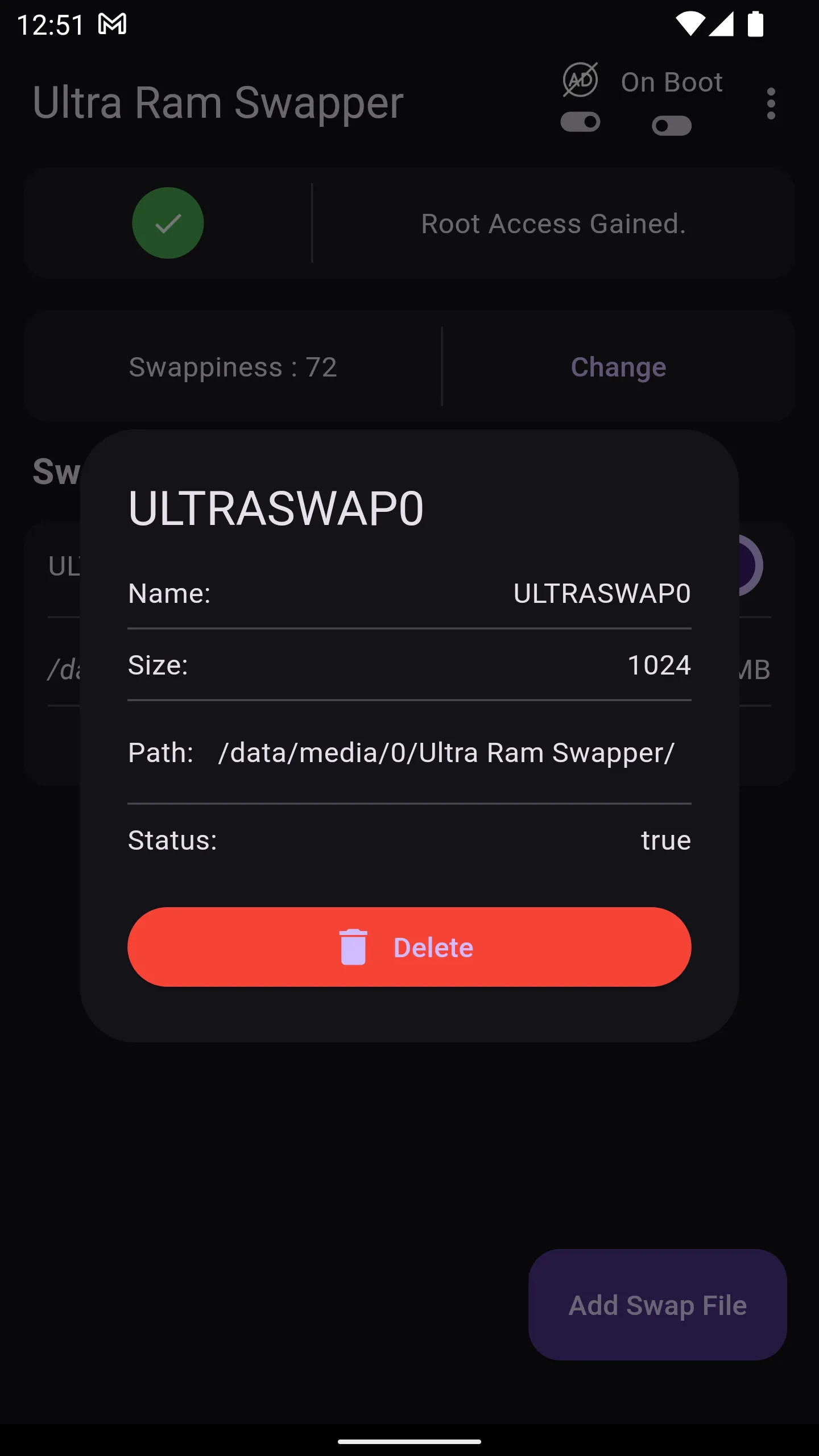 Ultra Ram Swapper | Indus Appstore | Screenshot