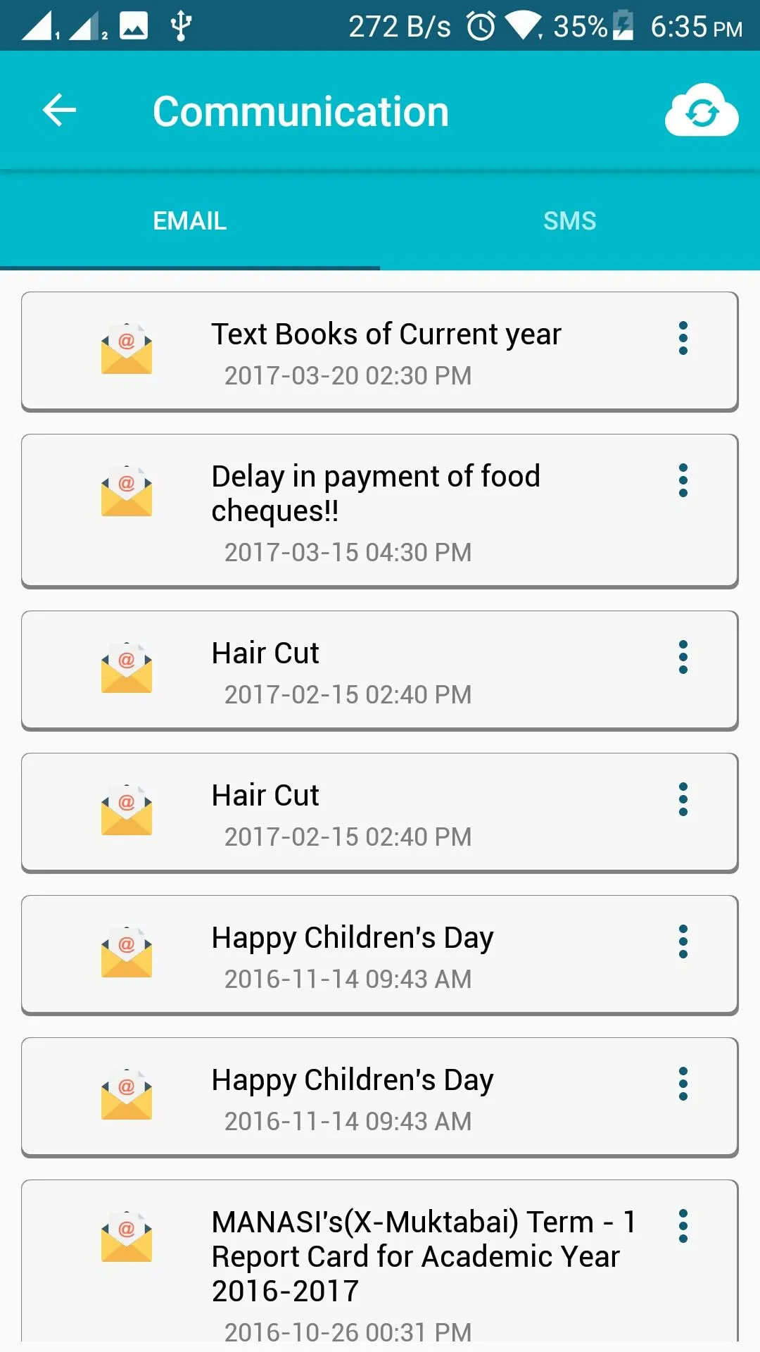 eTechSchool Parent Connect | Indus Appstore | Screenshot