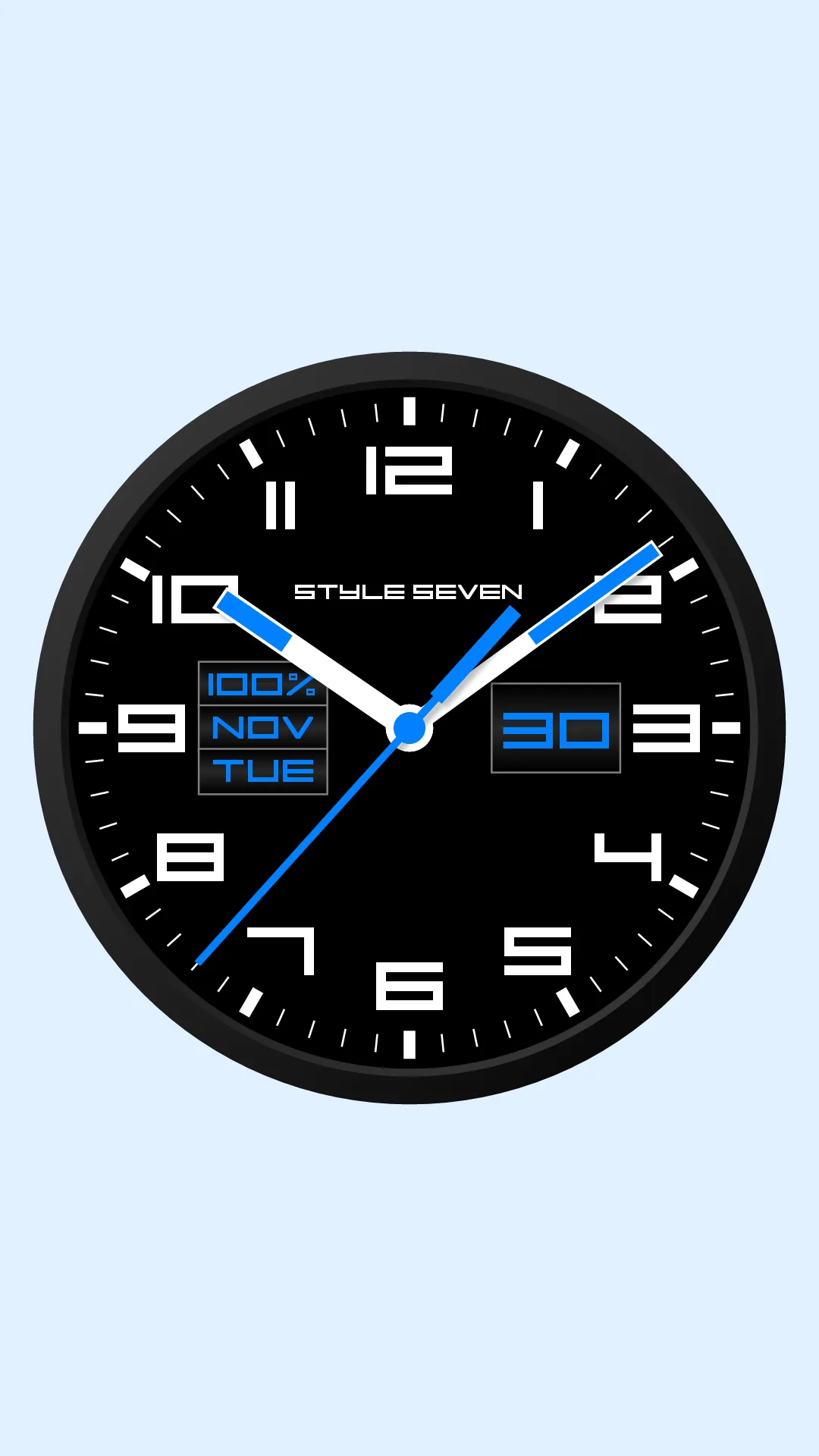 Square Analog Clock-7 | Indus Appstore | Screenshot