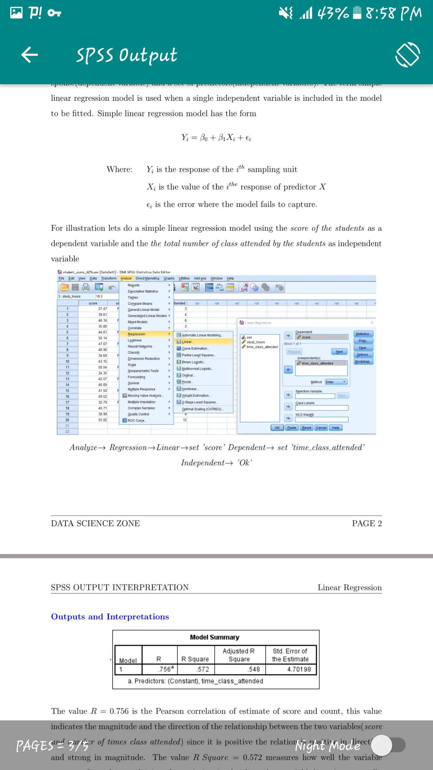 SPSS Output Interpretations | Indus Appstore | Screenshot