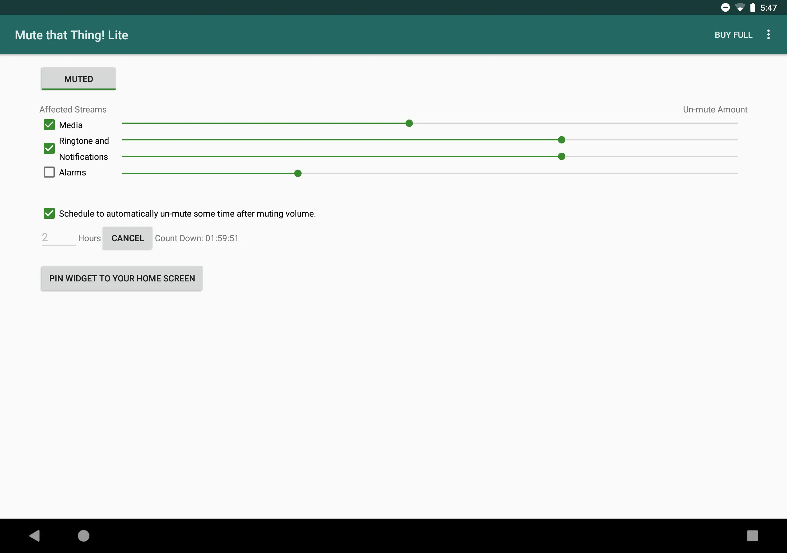 Mute that Thing! Lite | Indus Appstore | Screenshot