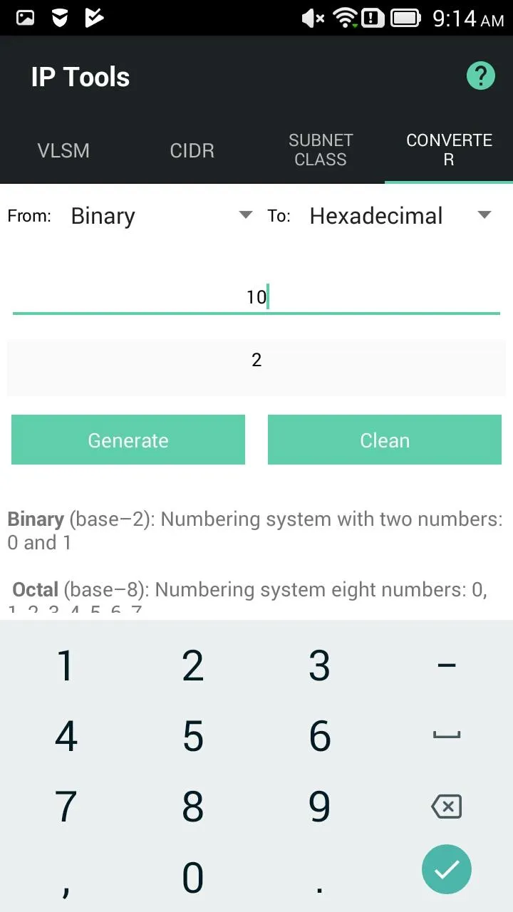 Calculator VLSM for Students | Indus Appstore | Screenshot